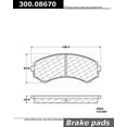 thumbnail image 4 of Centric Parts, Inc. 300.08670 Organic Brake Pads, 4 of 5
