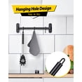 thumbnail image 6 of Bundlepro Silicone Slotted Pasta Fork,Home Kitchen Noodle Spoon Server, Spaghetti Strainer, Black, 6 of 7