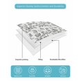 thumbnail image 5 of Farmhouse Flowers Full Size Down Alternative Comforter, Lightweight Comforter Quilt Bedding Set with Pillow Shams Pastoral Vintage Leaf Spring Summer All Seasons Bed Comforter Duvet Insert 78"x90", 5 of 7