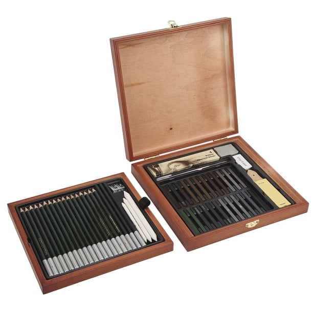 Juego de Lápices de Dibujo 58 Piezas Kit de Arte de Dibujo Profesional con Lápices de Dibujo Lápiz de Dibujo Portátil Carboncillo Bloc de Dibujo para Niños Adultos Artistas ANGGREK Otros