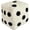 White, variant on Dice Pillow, Soft Plush Decorative Throw Pillow for Gaming Room Decor, 8x8 Inch Unique Y2K Style Cushion for Bed Sofa Chair, Grey