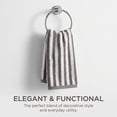 thumbnail image 7 of REGALWOVEN Classic Striped Cotton Hand Towels, Ultra Plush Absorbent Quick Dry Towels for Bathroom, Kitchen, Guest Room, 29" x 13" Grey 2pk, 7 of 7
