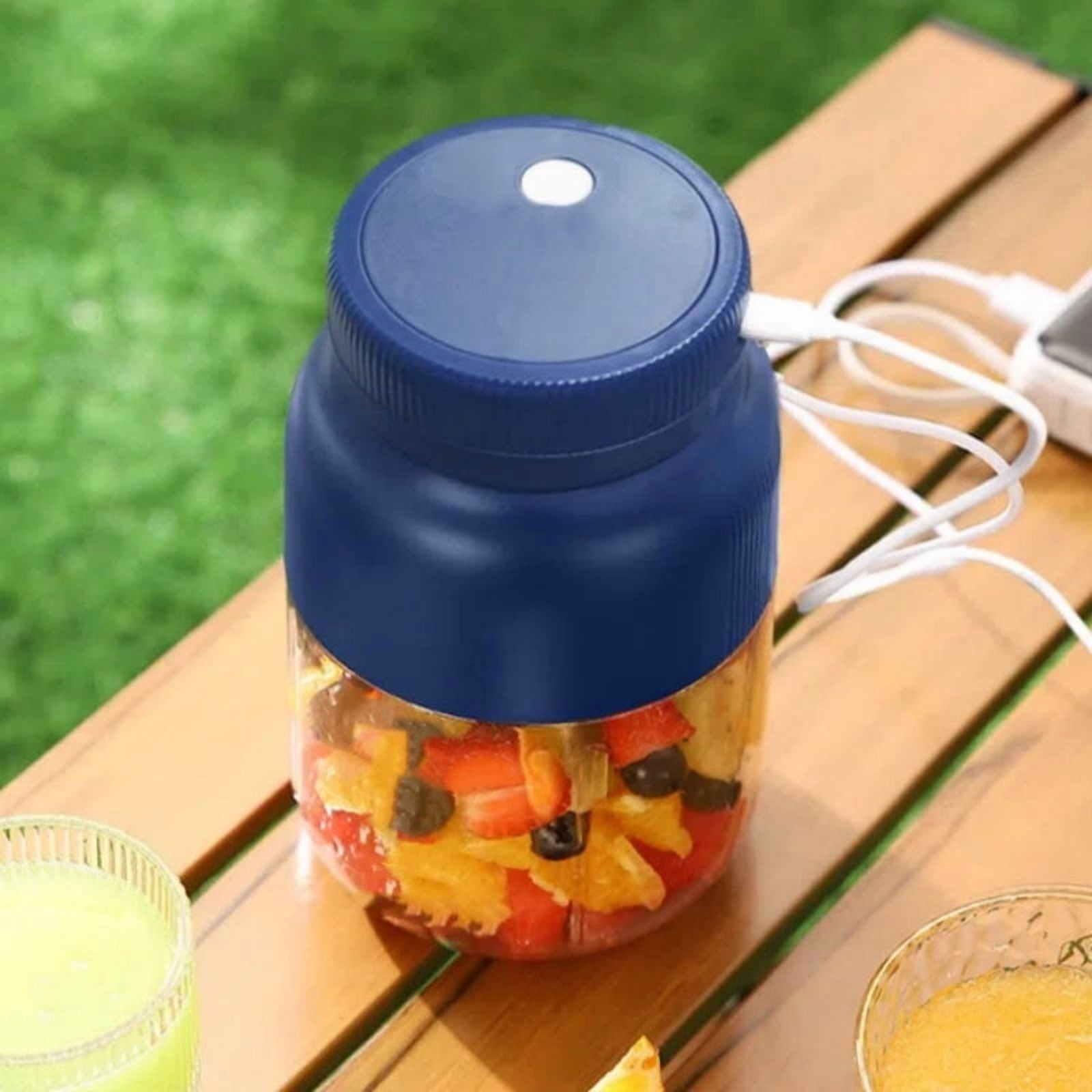 Jubipavy Juice Press Juicer Cold Press Juicer Kitchen Appliances Fruit Press Fruit Juicer 1300ML Portable Rechargeable Blender For Juices