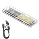 thumbnail image 1 of Caja Transparente para Disco Duro Portátil SSD, Caja para SSD M.2, Caja para Disco Duro NVME PCIe M2, Caja Transparente para SSD SATA de 10 Gbps, 1 of 5