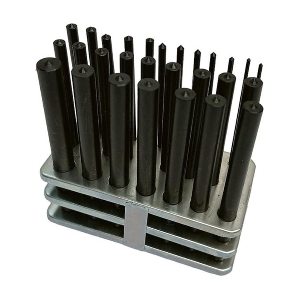 28 Pc 3/32'' To 17/32'' Transfer Punch Set Steel Machinist Thread Tool Kit