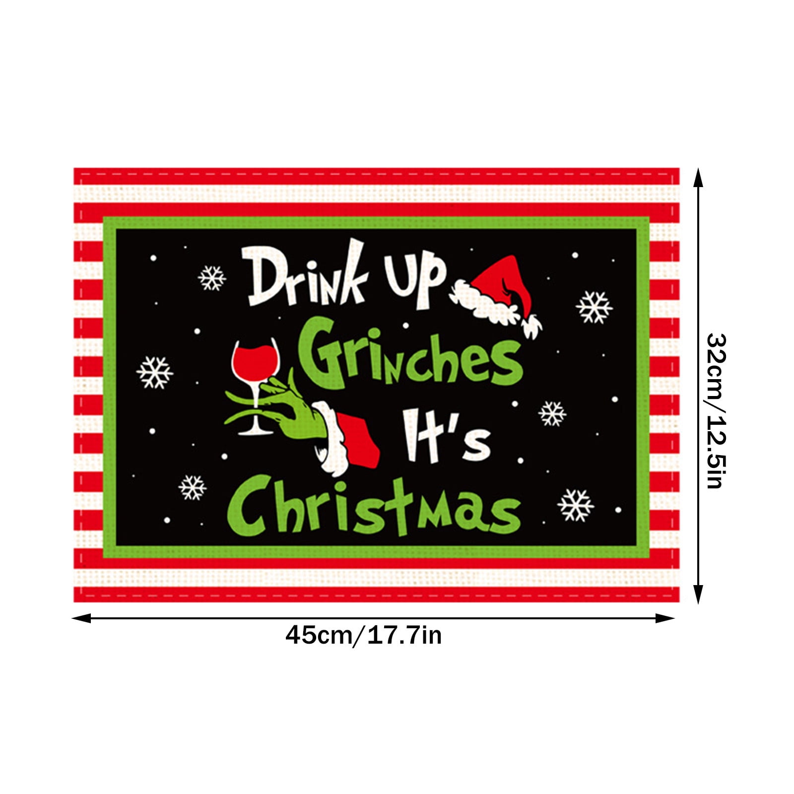 Ohok Lot De 4 Sets De Table De Noël 30,5 X 45,7 Cm Pour Décoration De Fête, Salle à Manger (bonhomme De Neige De Noël