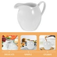 thumbnail image 3 of Jarra de porcelana para crema de leche (2 unidades) con asa, jarra de cerámica blanca para café y té, jarra de cerámica con asa, soporte para crema, 3 of 7
