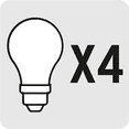 thumbnail image 2 of Paquete De 4 Focos Led, A19, 3w Luz De Día, Volteck Basic voltek LED-30FBX4, 2 of 2