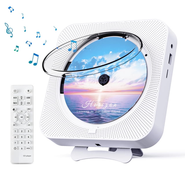 Reproductor de CD portátil MICOCIOUS Bluetooth con mando a distancia
