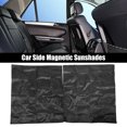 thumbnail image 2 of Unique Bargains Black Car Window Shades for Side Windows Automotive Rear Window Shade Keep Privacy 80x70cm, 2 of 7