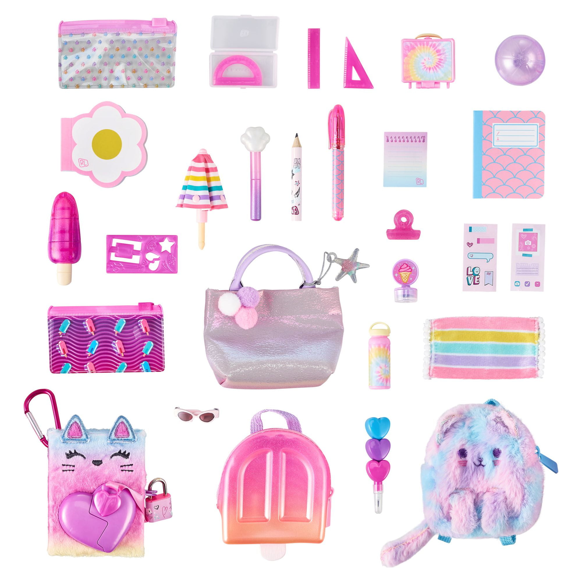 Real Littles - Collectible Micro Backpack and Micro Handbag with 12 Micro Working Surprises inside!, Multicolor (25324)