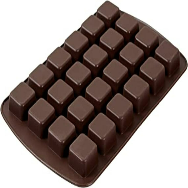 Brownie Silicone Bite-Size Mold - 24 Cavity Square 1.5X1.5X.75 - 6802761