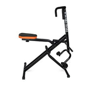 PS Squat Exercise Rowing Machine, Full-Body Power Workout Cardio Fitness Strength Exercise Equipment Rower-Ride Squat Assist Trainer for Gym Home