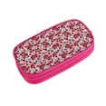 thumbnail image 2 of Goofa Red Hawthorn Pattern Big Capacity Pencil Pen Case Office College Large Storage High Capacity Bag Pouch Holder Box Organizer, 2 of 9