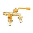 thumbnail image 2 of Grifo para Lavadora,Grifo para Lavadora Doble Salida Universal,Grifo para Lavadora de Cobre Doble Caño Fácil Instalación,Grifo de Baño Profesional Cocina Baño,Grifo de Agua para, 2 of 8