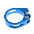 thumbnail image 4 of Sywqhk 31,8 mm aleación de aluminio MTB bicicleta bicicleta ciclismo sillín asiento poste abrazadera azul Sywqhk Alta Calidad, 4 of 5