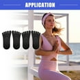 thumbnail image 3 of Vocoste 2 Pair Yoga Socks Five Toe Socks Ballet Socks Non Slip with Grips for Women Black, 3 of 7