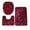 Wine, variant on Bathroom Rugs Sets 3 Piece Bath Mat for Bathroom Non-Slip Bathroom Mats Water Absorbent Bath Rug Floor Mats Soft Washable Shower Rug with U-Shaped Contour Rug Toilet Lid Cover