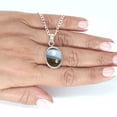 thumbnail image 5 of 925 Sterling Silver Pendant Natural Blue Opal Handmade Jewelry, 5 of 8