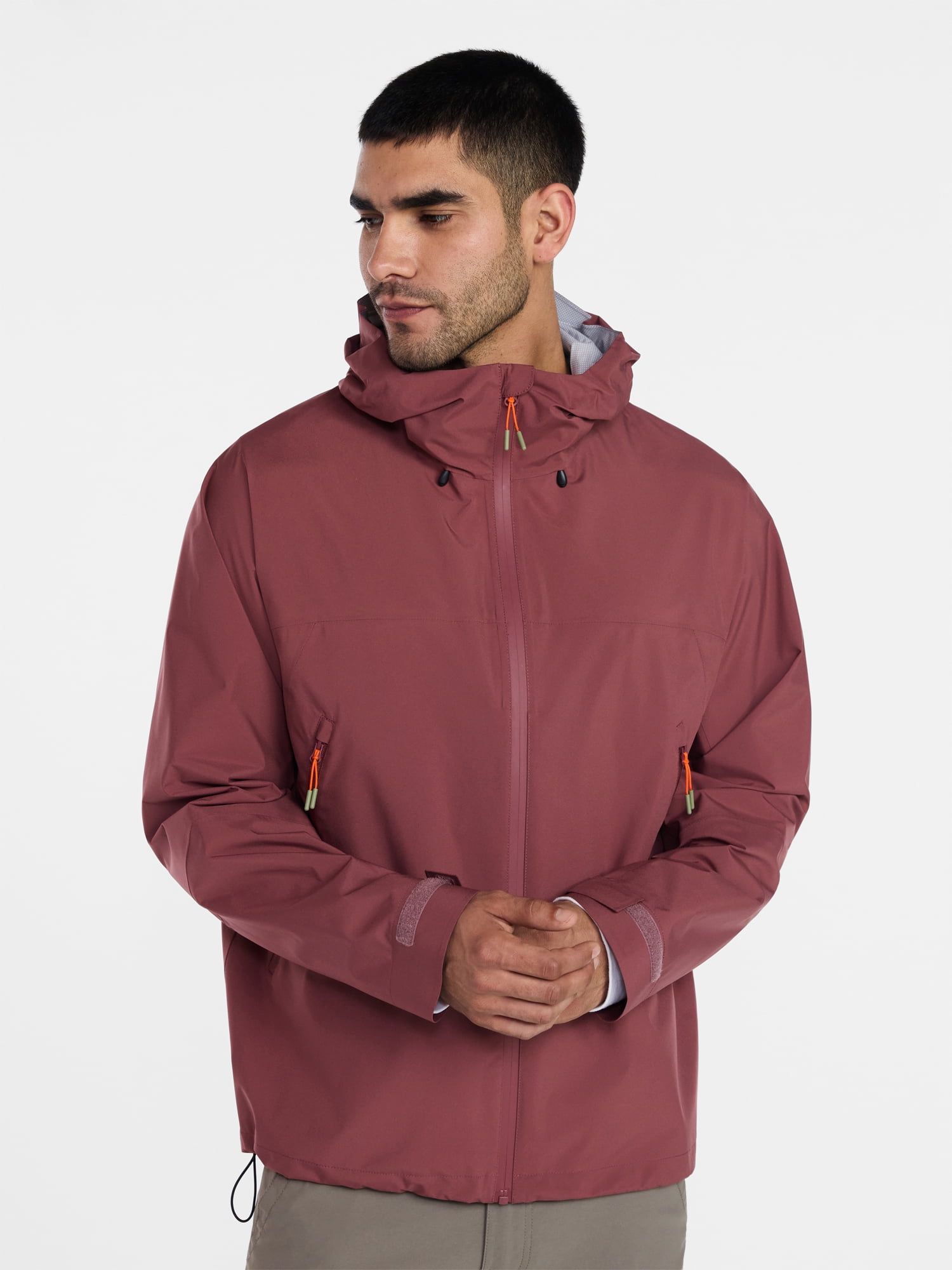 Ozark Trail Men's and Big Men's Seal Seamed Rain Jacket, Sizes S-3XL