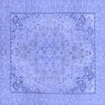 thumbnail image 1 of Ahgly Company Indoor Square Abstract Blue Modern Area Rugs, 3' Square, 1 of 4
