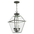 thumbnail image 2 of Livex Lighting Westover 3 Light Outdoor Chain Lantern, 2 of 9