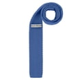 thumbnail image 2 of Jacob Alexander Men's Solid Color Knitted 2.5 inch Width Slim Neck Tie - Ocean, 2 of 2