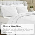 thumbnail image 4 of Superior Tanta Cotton Woven Coverlet, Queen, White, 4 of 11