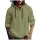 thumbnail image 1 of Autumn And Winter Men's Solid Long Sleeve Cotton Hemp Sweater Casual Hooded Sweater 3XL, 1 of 5