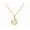 Gold Tone, variant on Women's Stainless Steel Gold or Silver Dainty Round Chain Necklace SCP 3168 S