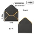 thumbnail image 2 of [ Sobres Toperd Paquete de 200 Sobres Pequeños Kraft Negros 10x7 cm con Borde Dorado ], 2 of 7