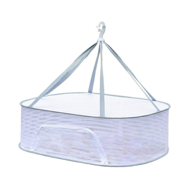Tendedero de pescado versátil para interiores y exteriores, bolsa de secado, red colgante 50x70cm de una sola capa