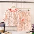 thumbnail image 2 of 2 Piece Girls Pajamas Cotton Long Sleeve Pajamas Toddler Girls Pjs Kids Sleepwear Sets,6-12 Months 12-24 Months 2t 3t 4t 5t 6t 7t 8t 9t Children(Orange,2-3 Years), 2 of 7