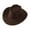 Coffee4, variant on RTKFRFLM Cowboy Hat for Kids, Wide Brim Suede Sun Hat - Toddler Western Rancher Hat for Party & Travel