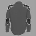 thumbnail image 2 of Hot Leathers  Men Classic Motorcycle Denim Long Sleeve Biker Shirt with Armor - Black - Small, 2 of 10