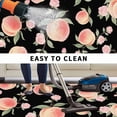thumbnail image 5 of Peach Outdoor Rug for Patio/Deck/Porch, Non-Slip Large Area Rug 3 x 5 Ft, Spring Floral Green Leaf Botanical Pink Fruit Black Indoor Outdoor Rugs Washable Area Rugs, Camping Rug Carpet Runner, 5 of 8