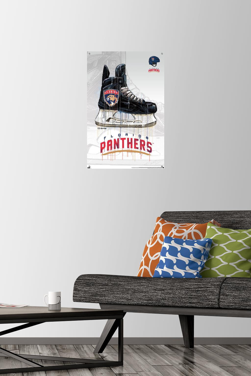 NHL Florida Panthers - Drip Skate 21 Wall Poster with Pushpins, 14.725" x 22.375"