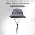 thumbnail image 5 of Chmadoxn Colorful Ribbon Fisherman's Hat for Men and Women Outdoor Fishing Mountaineering Hat Large Sunscreen Sun Hat Gift, 5 of 7