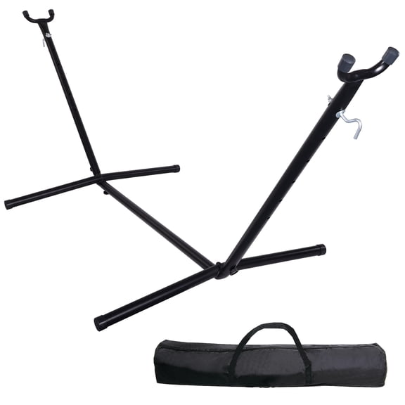 INTRTLOCKINGING TILES Adjustable Hammock Stand, 9 FT Heavy-Duty Steel Frame, 450 LB Capacity, Non-Slip Feet for Indoor and Outdoor Use