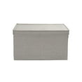 Household Essentials Extra Large Fabric Storage Bin with Lid, Set of 2