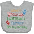 thumbnail image 3 of Inktastic Farmer Like Mommy Boys or Girls Baby Bib, 3 of 4