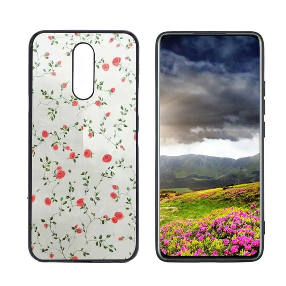 Compatible with Harmony 3 Phone Case, Roses-7 Case Men Women, Flexible Silicone Shockproof Case for Harmony 3