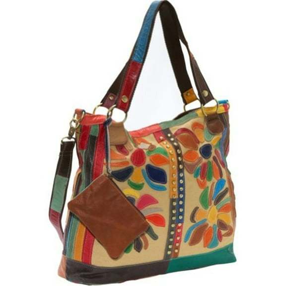 Rosalie Canvas/Leather Tote