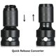 thumbnail image 5 of Paquete de 2 adaptadores de enchufe hexagonal de 1/2" cuadrado a 1/4", convertidor de mandril de trinquete de impacto de liberación rápida y enchufe de soporte de punta de destornillador, 5 of 5