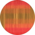 thumbnail image 1 of Ahgly Company Indoor Round Abstract Orange Contemporary Area Rugs, 7' Round, 1 of 1
