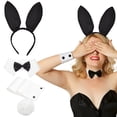 thumbnail image 4 of Atrezo Para Cosplay Orejas De Conejo Con Pajarita Y Cola, 4 of 8