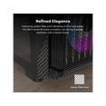 thumbnail image 7 of MONTECH X5M - Micro ATX Gaming PC Case, High Airflow, 4x120mm ARGB Fans Pre-installed, Glass Side Panel, Carbon Fiber Print Accents, Black, 7 of 7