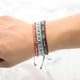 thumbnail image 5 of Nvzi Pulsera hecha a mano con capas de piedra natural, pulseras envolventes con cuentas apilables, regalos de moda, K, 5 of 5