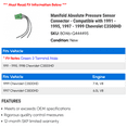 thumbnail image 2 of Manifold Absolute Pressure Sensor Connector - Compatible with 1991 - 1995, 1997 - 1999 Chevy C3500HD 1992 1993 1994 1998, 2 of 2