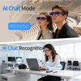 thumbnail image 3 of Gafas inteligentes Weyrinice con cámara 8 MP, video 4K y Bluetooth con IA, 3 of 9